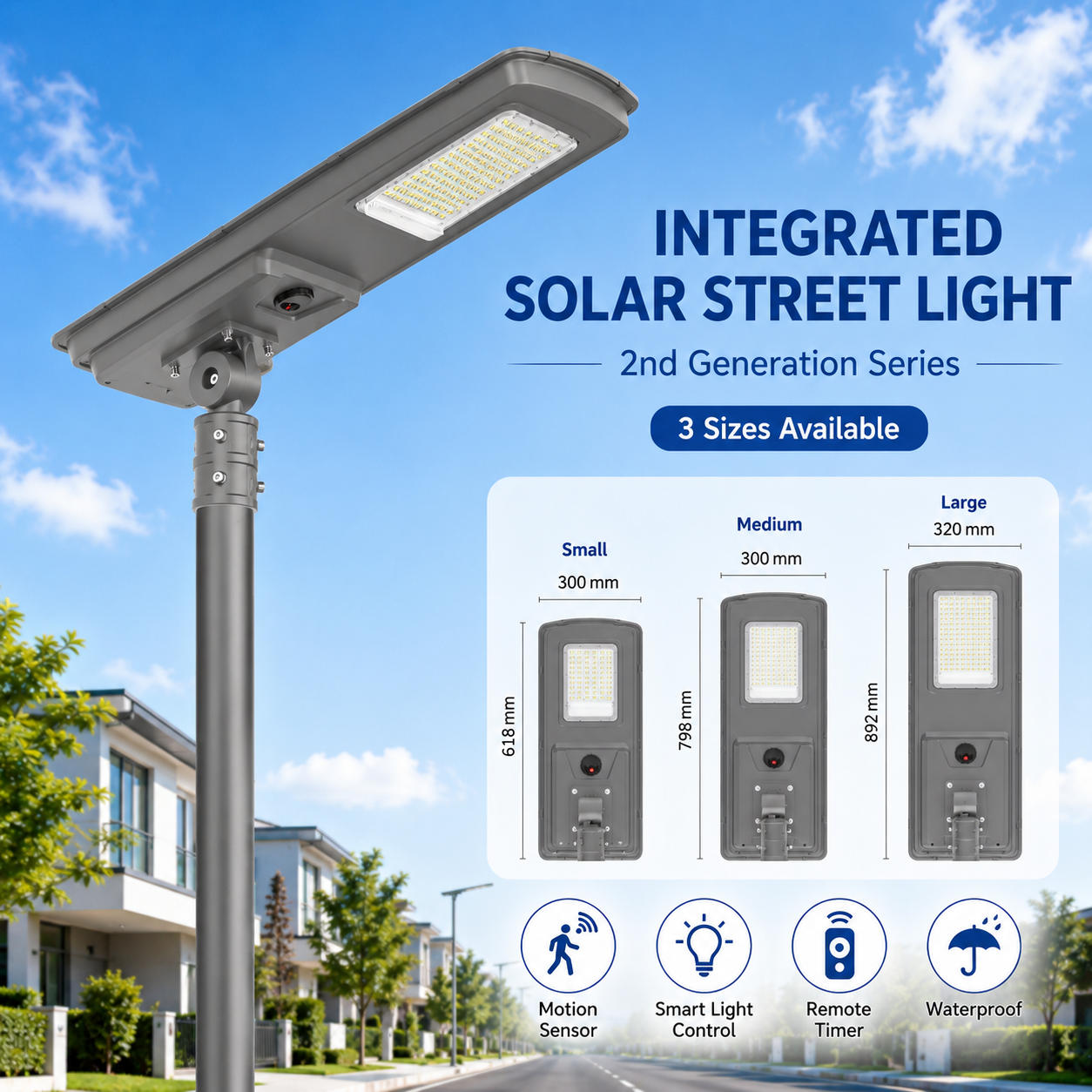 CS-150LED-QH Second-Generation Modular Solar Street Light