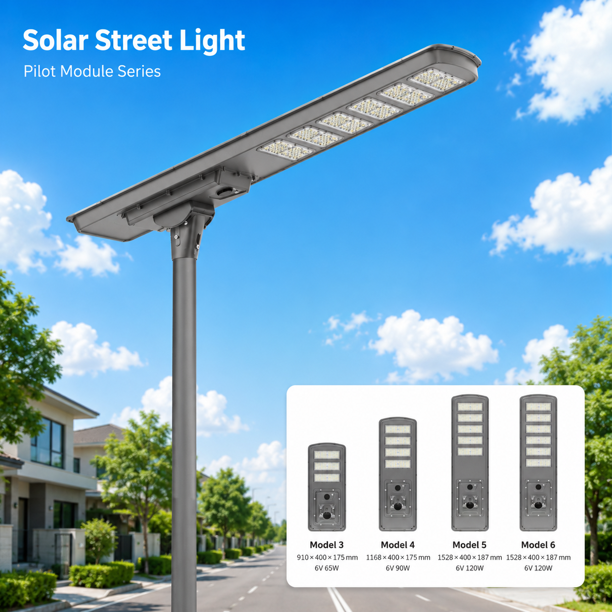 CS-300LED-QH Modular All-in-One Solar Street Light