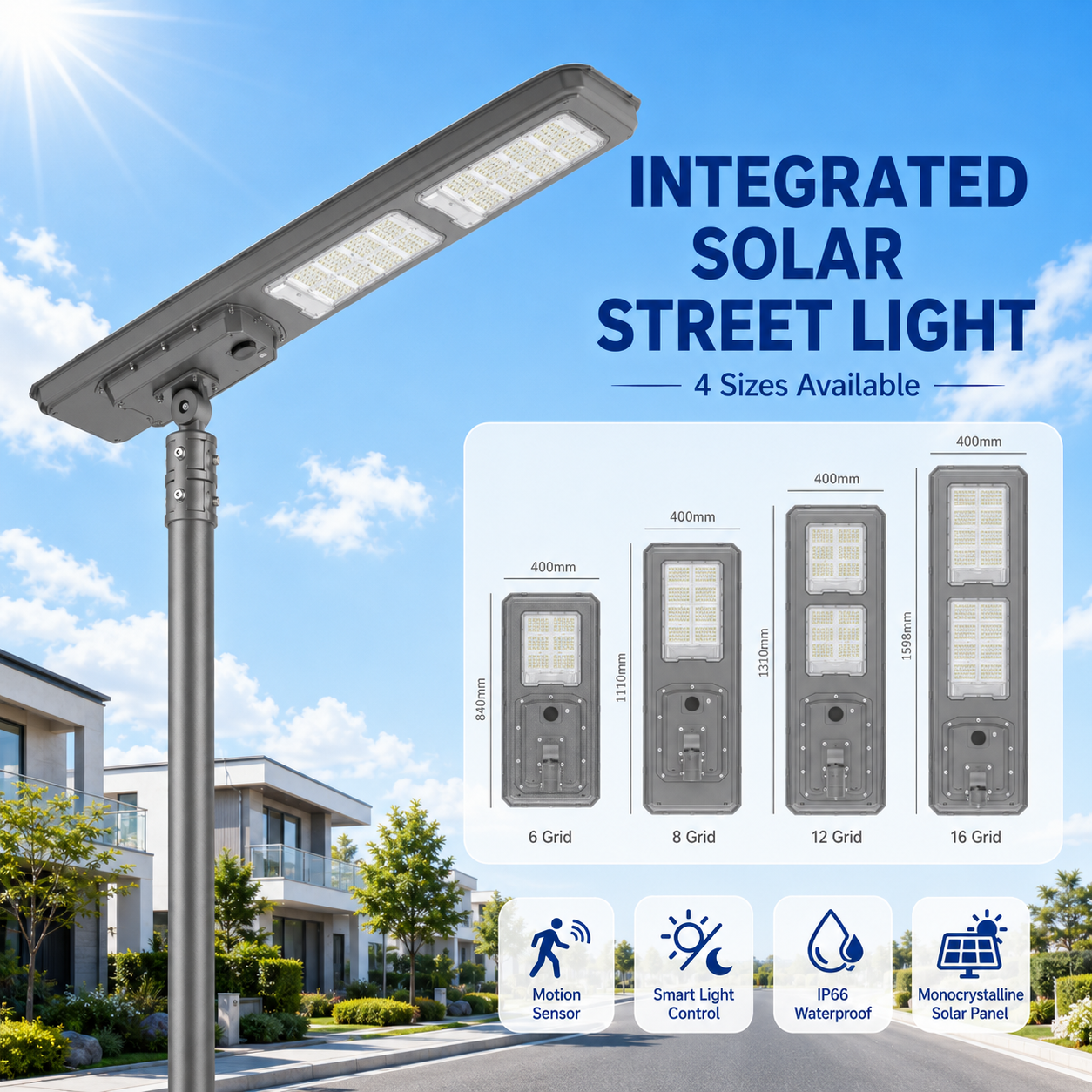 CS-320LED-QH Third-Generation QH Modular Solar Street Light