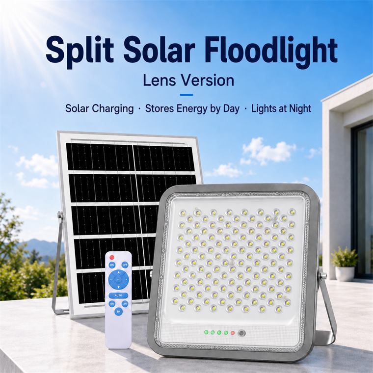 CS-128LED Lens Series Split Solar Flood Light