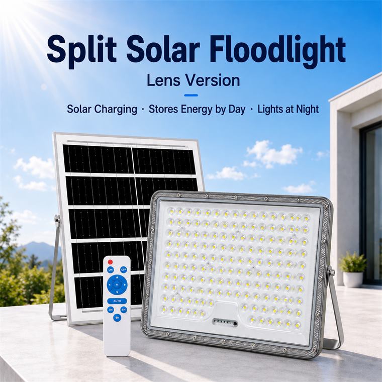 CS-200LED Digital Display Split Solar Flood Light