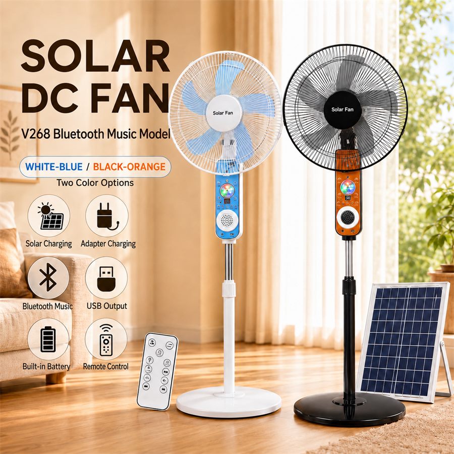 CS-V268 Bluetooth Music Solar Pedestal Fan