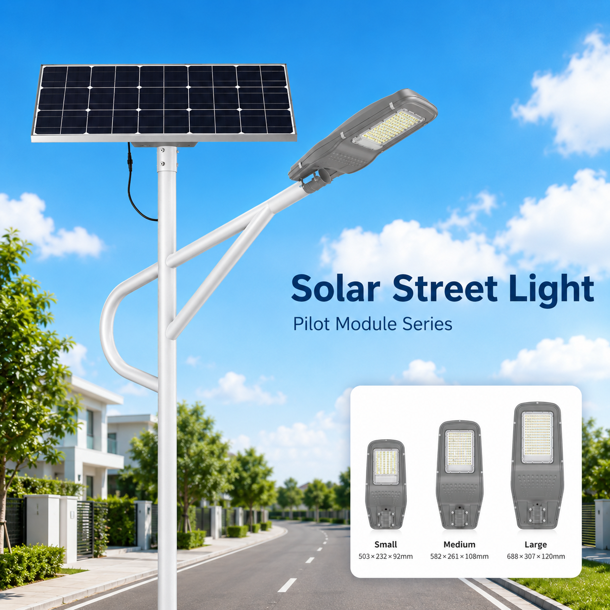 CS-150LED Lens Version Split Solar Street Light